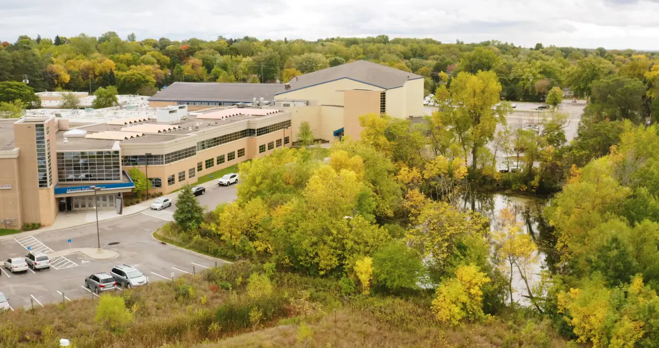 View of the Mounds Park Academy building
