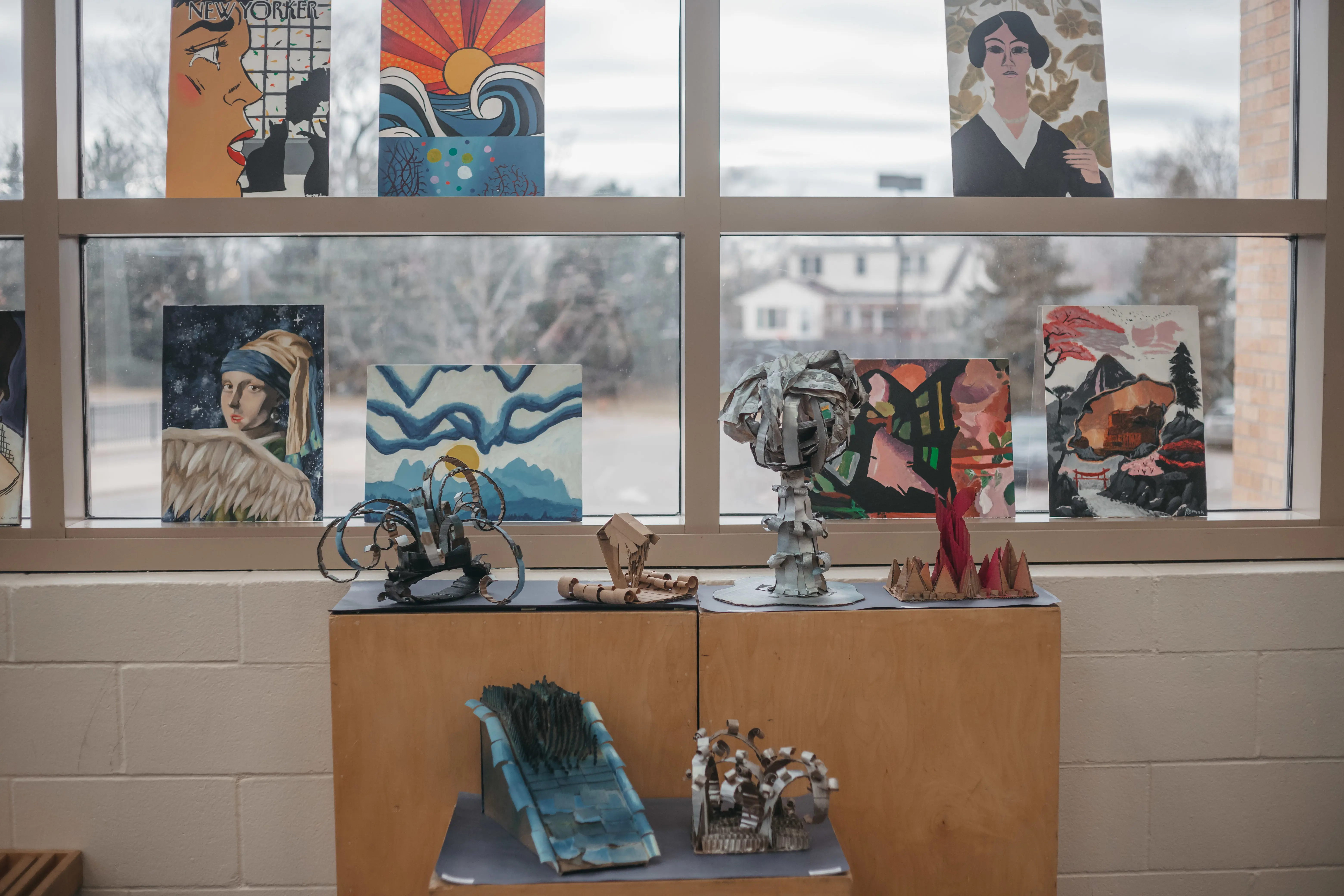 Exhibition of students artwork