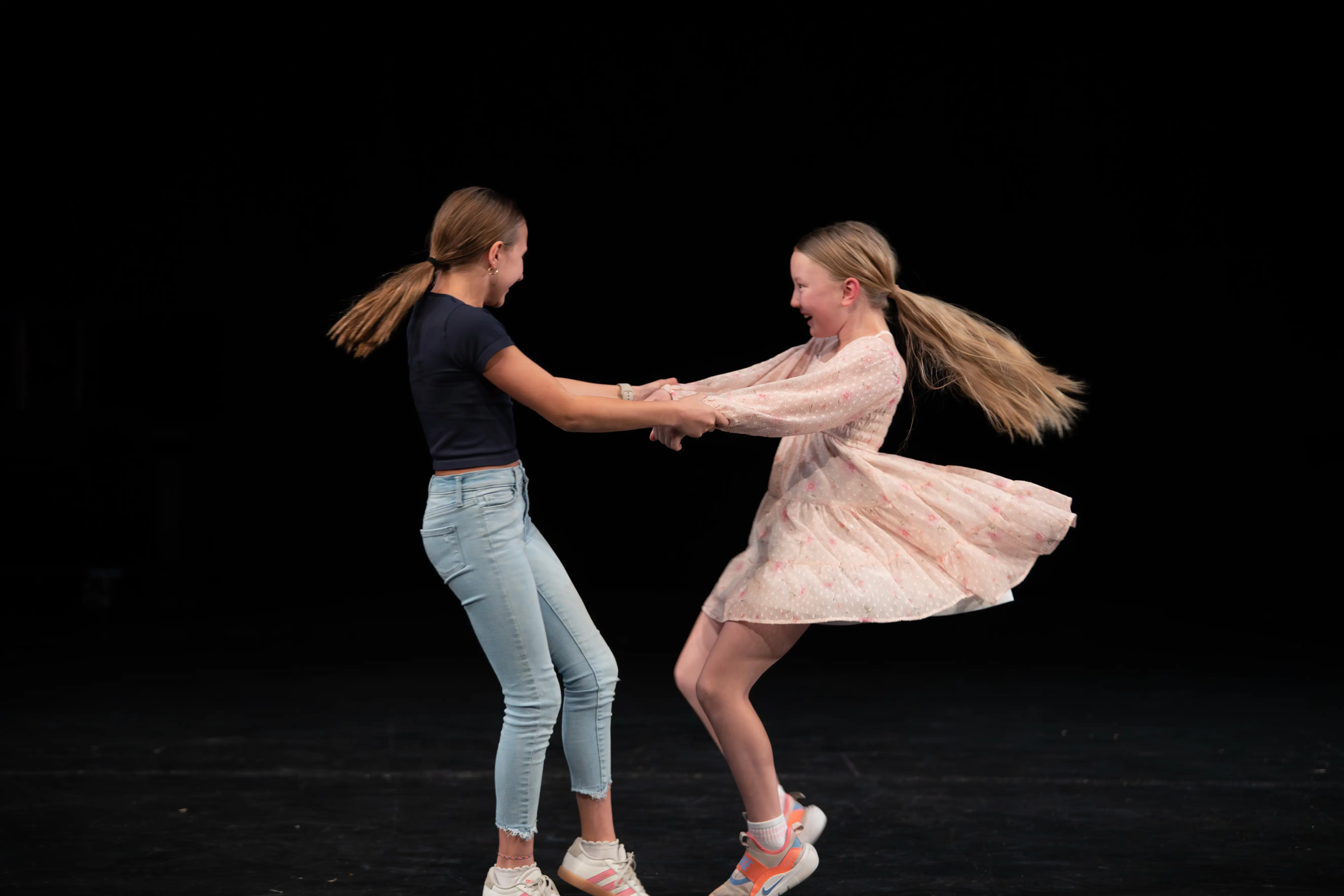 Students dancing