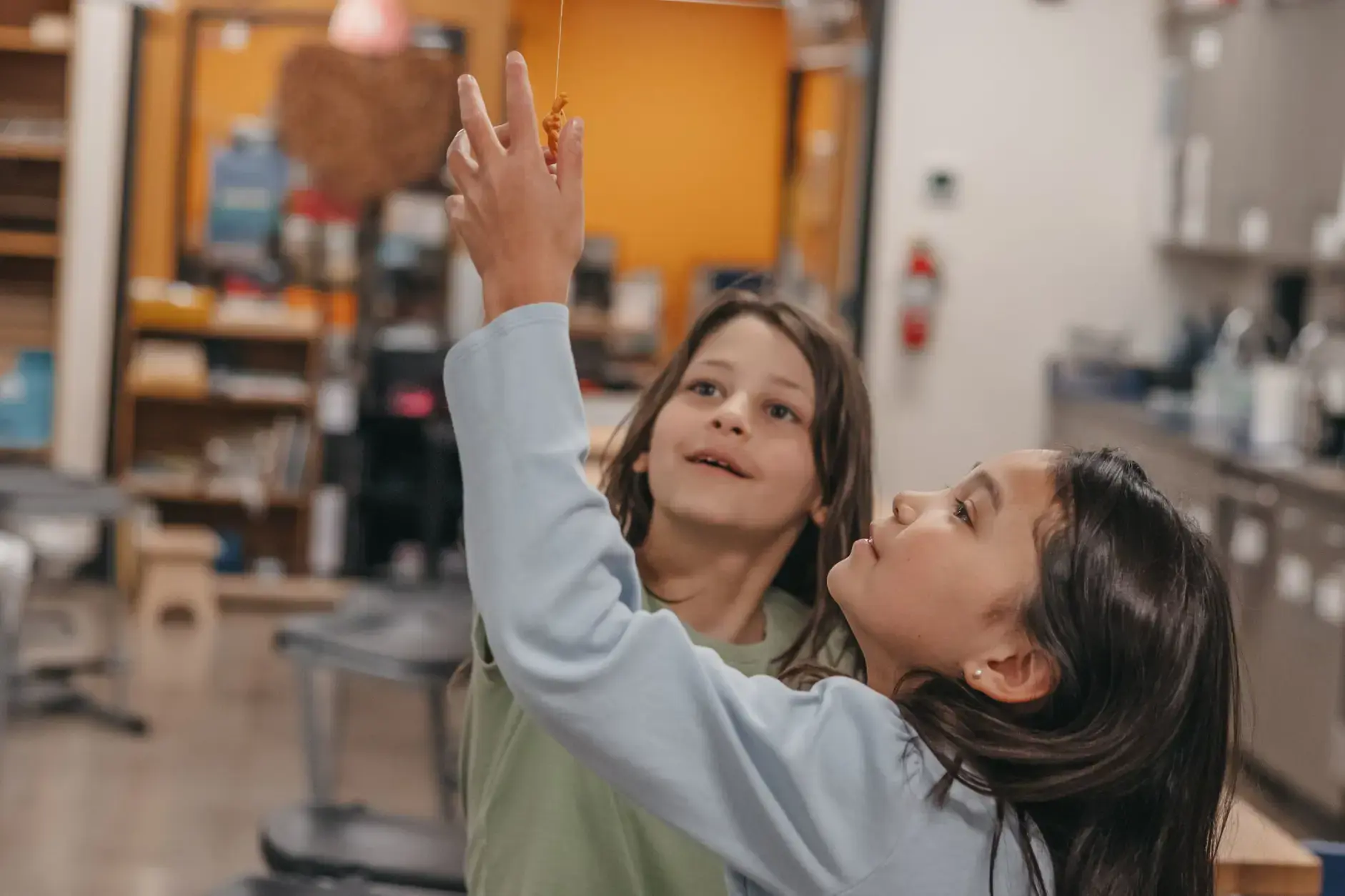 Lower school students playing