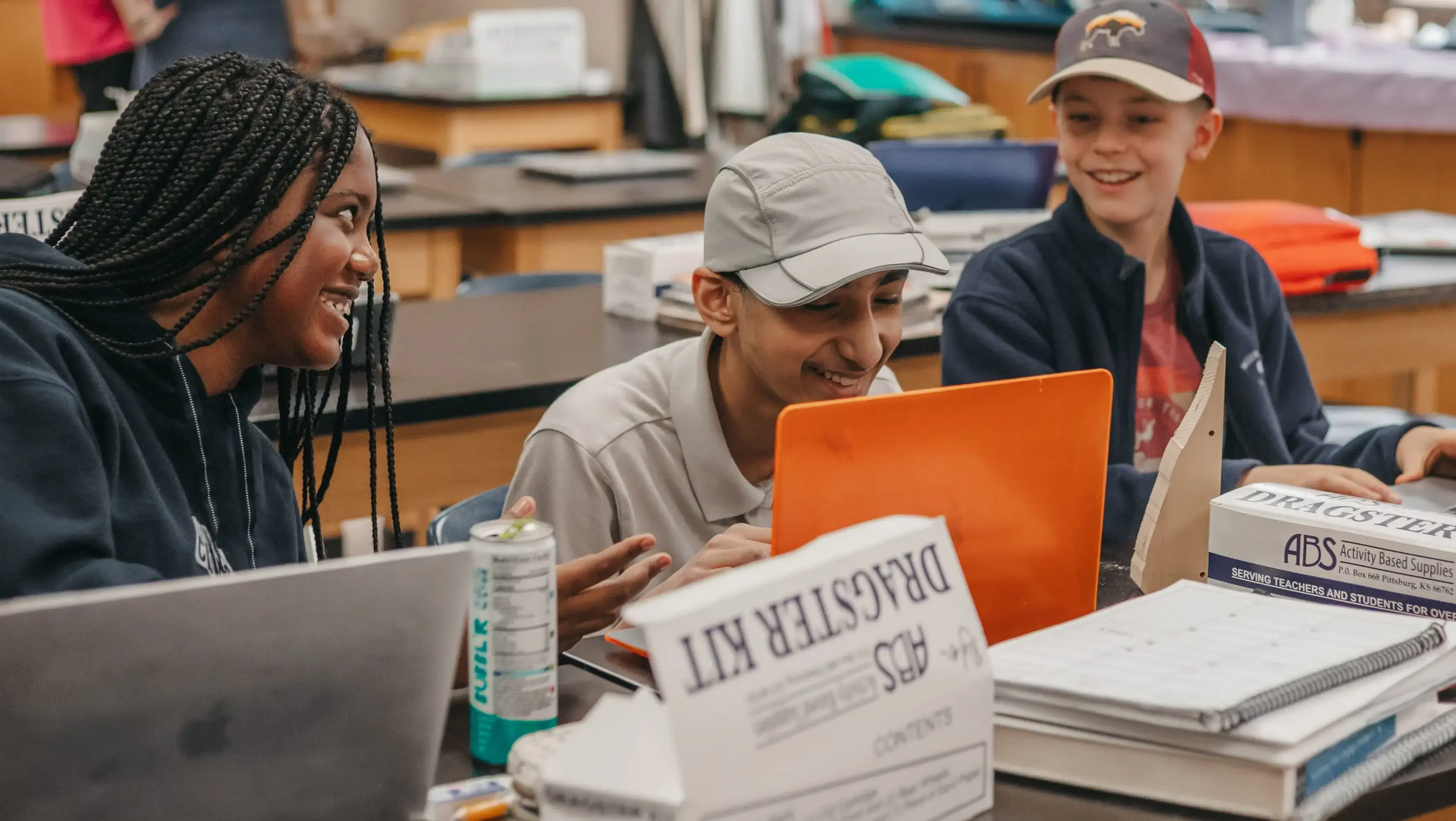 Students having a conversation