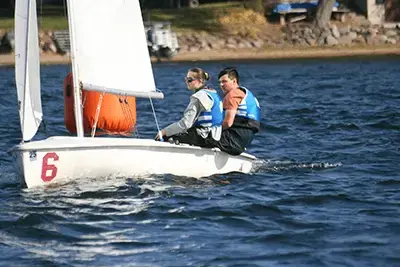 Students sailing