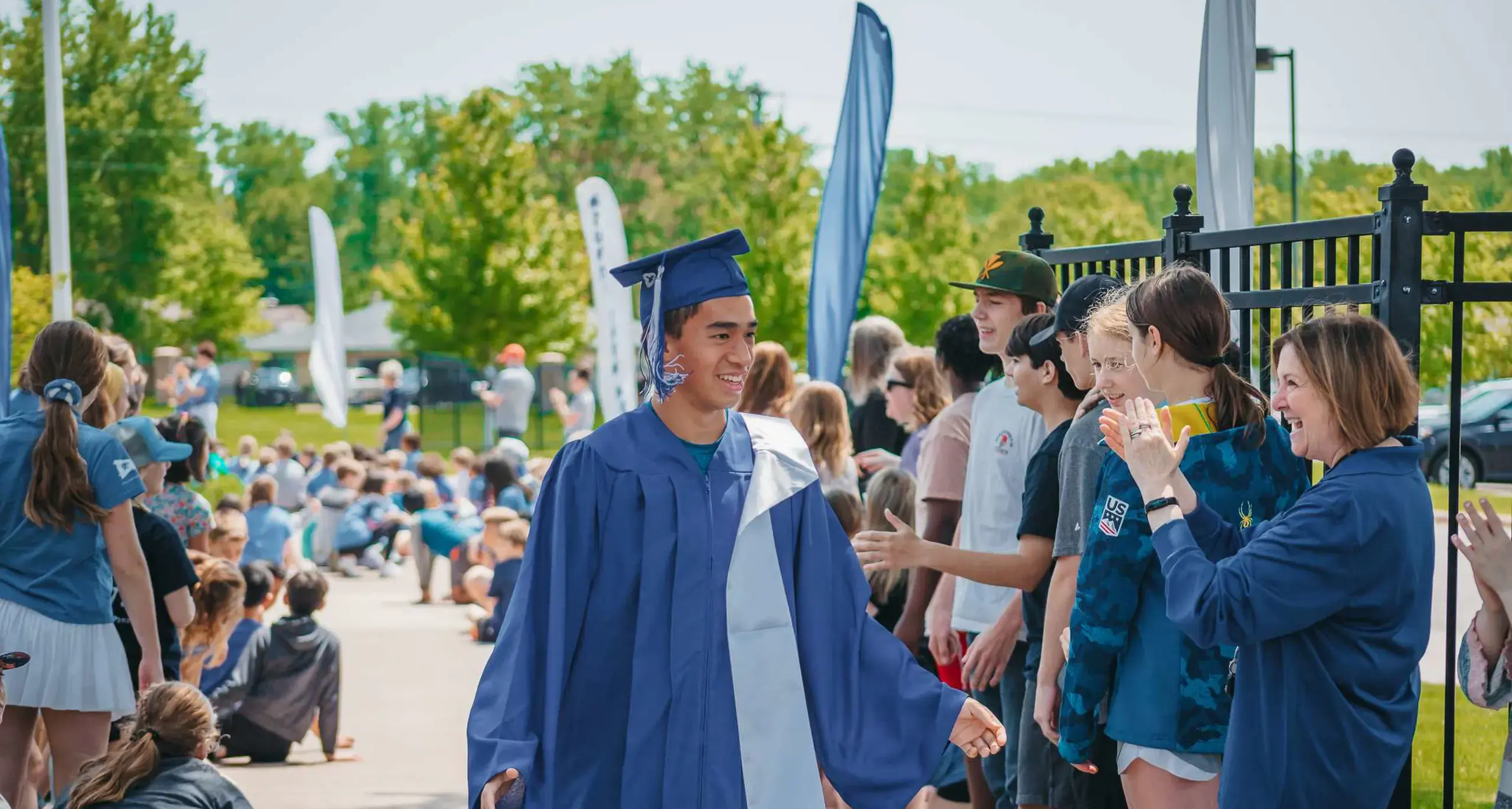 Student graduating