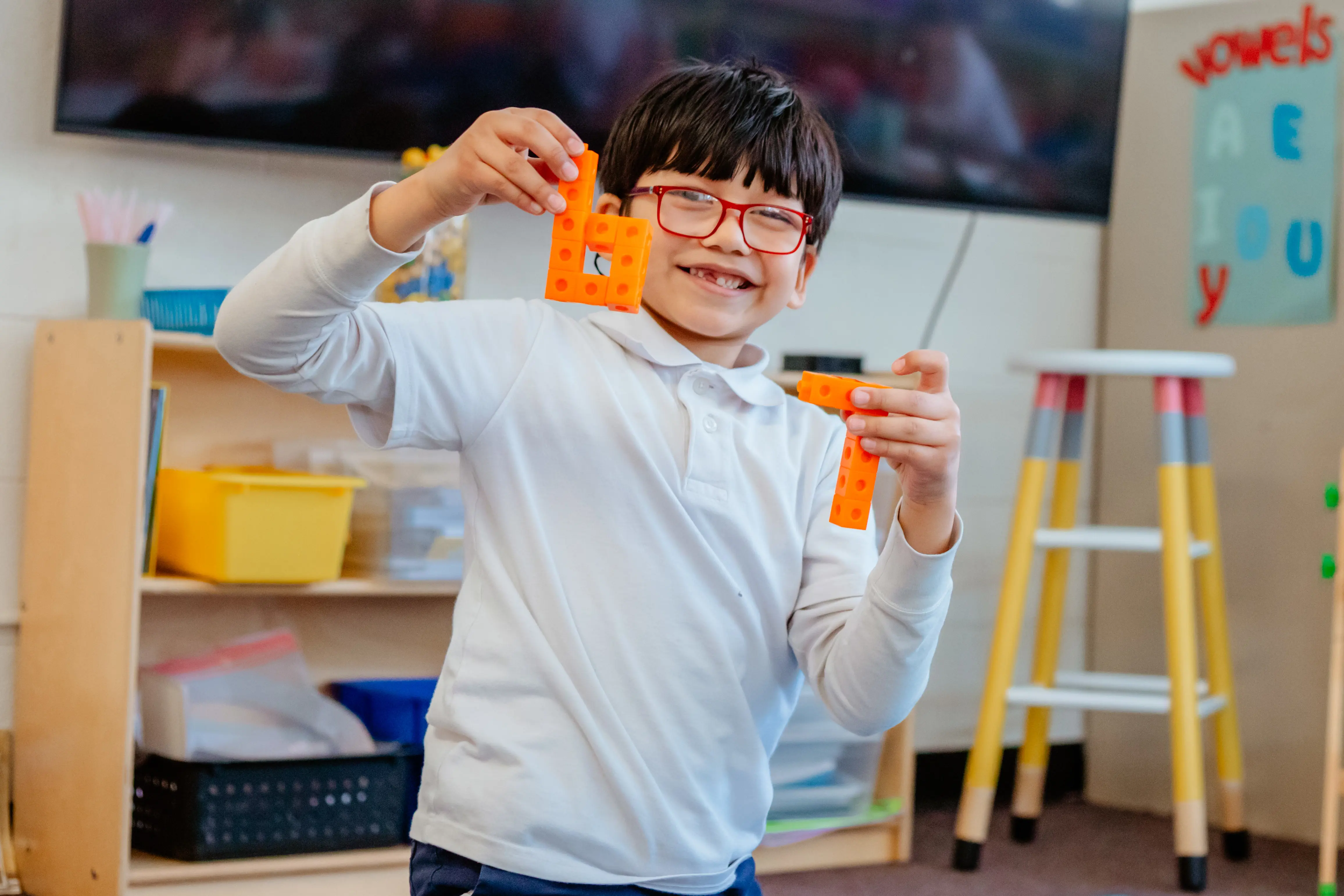 Student conducting a hands-on science experiment