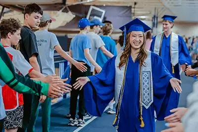 Students graduating
