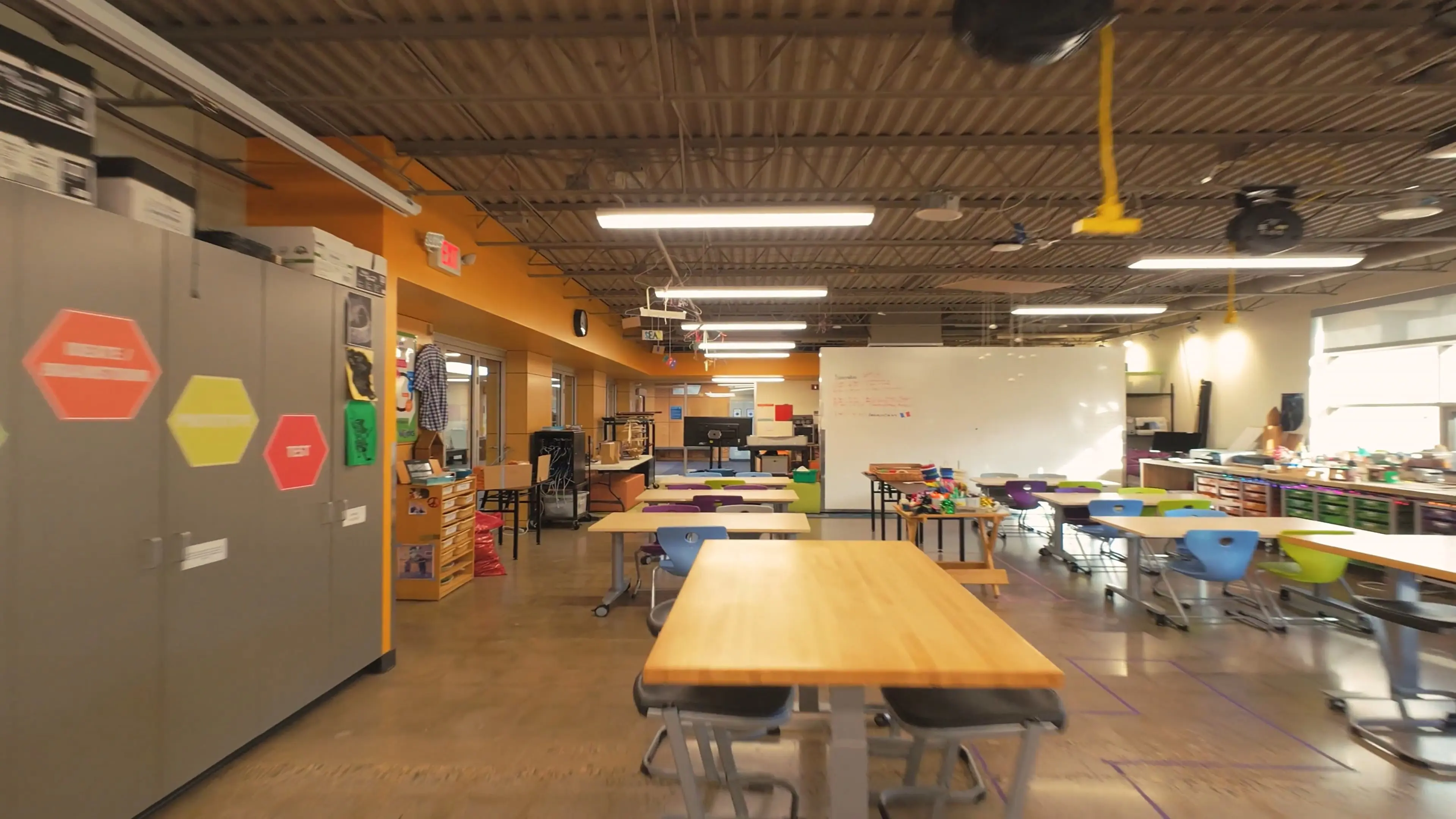 View of the school's The AnnMarie Thomas Makerspace