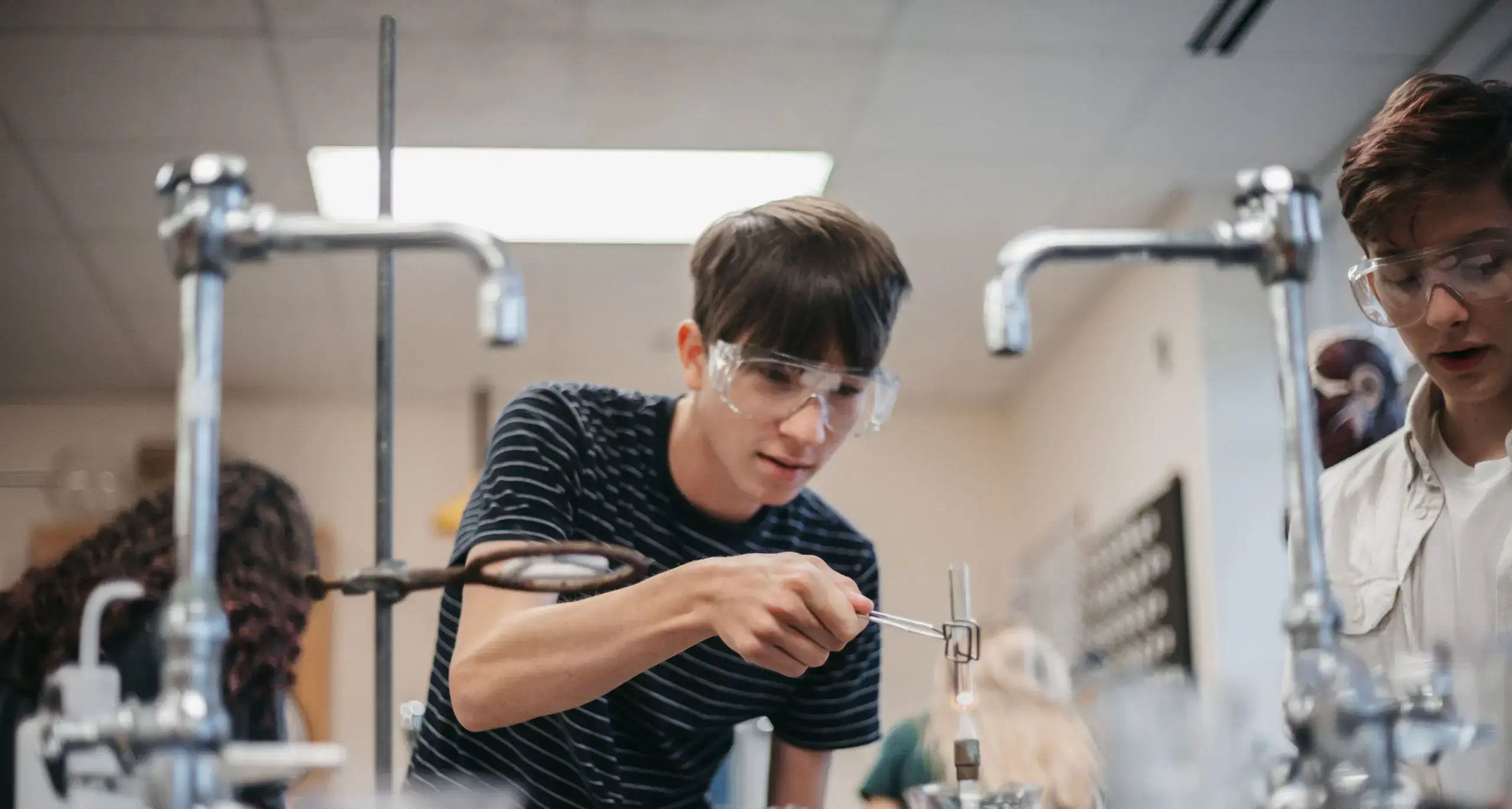 Students engaging in a science activity