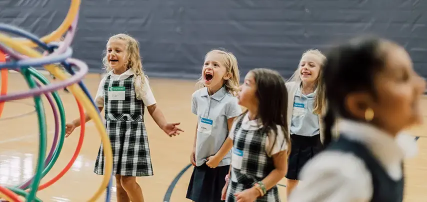 Lower school students enjoying PE class