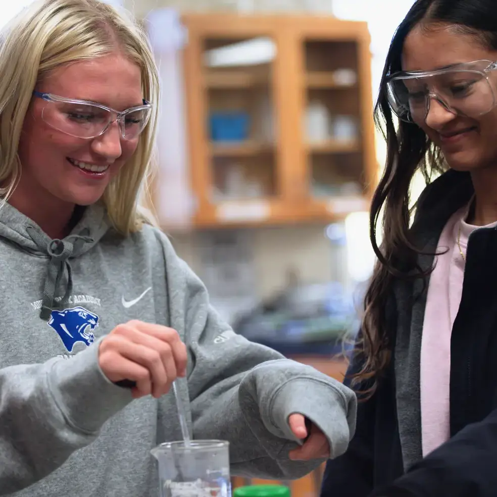 Students engaging in a science activity