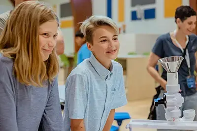 Students engaging in a classroom activity